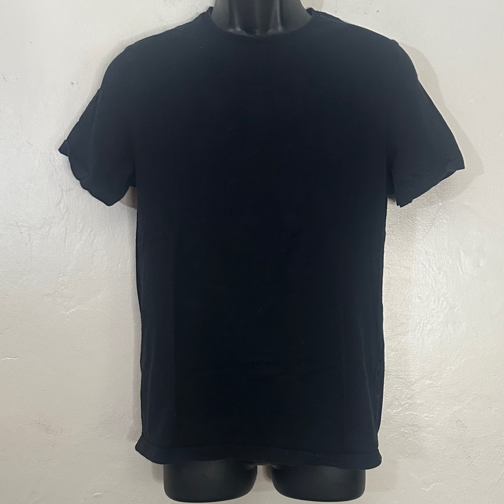 Topman Solid Black Short Sleeve Tee